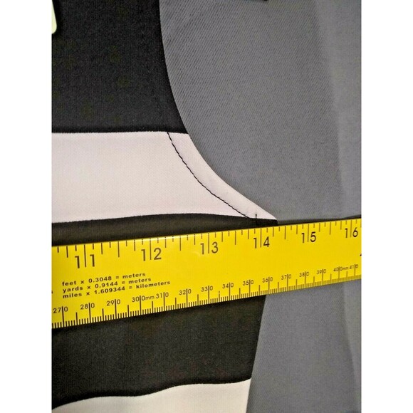 One Clothing Sheath Dress Black White Striped Sleeveless Open Back Womens Small - Picture 4 of 7